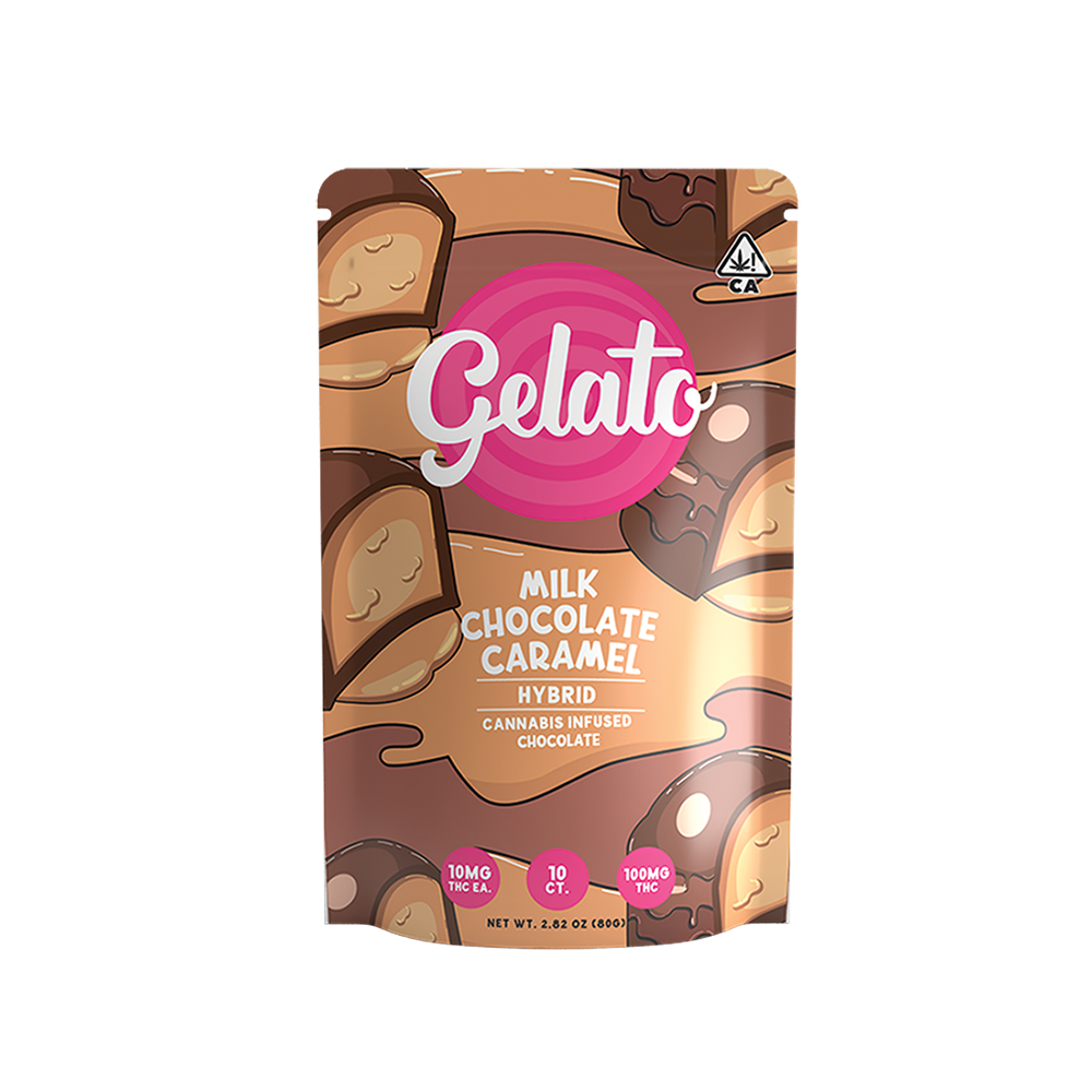 Buy Gelato Milk Chocolate Carmel (100mg) Cookies Mission Valley