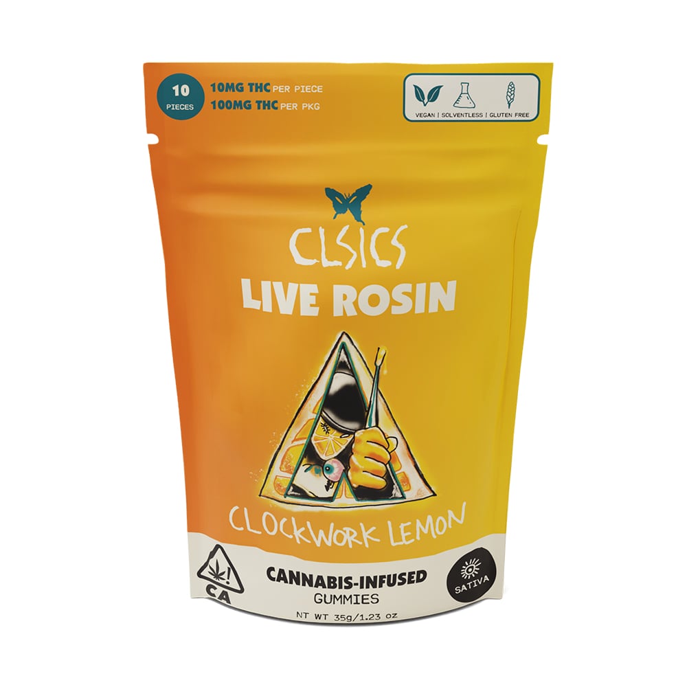 Buy CLSICS Clockwork Lemon [10pk] (100mg) - Cookies Mission Valley ...